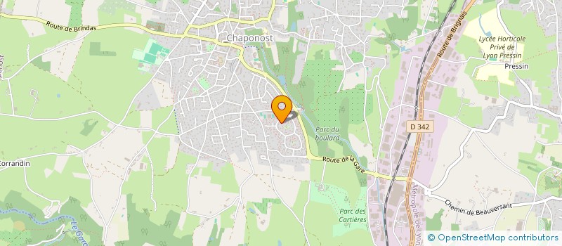 localisation de l'entreprise MONSIEUR VICTOR PERRET  CHAPONOST