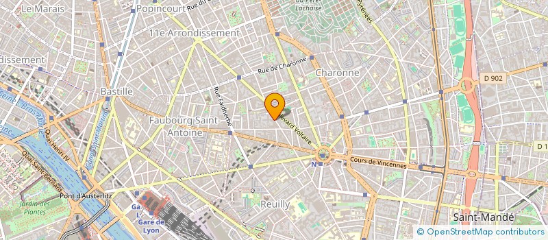 localisation de l'entreprise MONSIEUR VICTOR PHILIPPON  PARIS