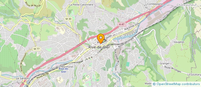 localisation de l'entreprise MONSIEUR VICTOR PIERROT  RIVE-DE-GIER