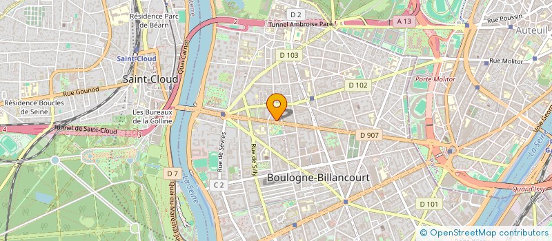 localisation de l'entreprise MONSIEUR VICTOR PLANCHON  BOULOGNE-BILLANCOURT