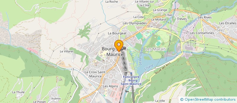 localisation de l'entreprise MONSIEUR VICTOR POTTIEE  BOURG-SAINT-MAURICE