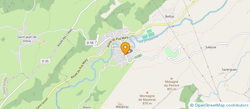 localisation de l'entreprise MONSIEUR VICTOR POUDEROUX à SAINT-SIMON