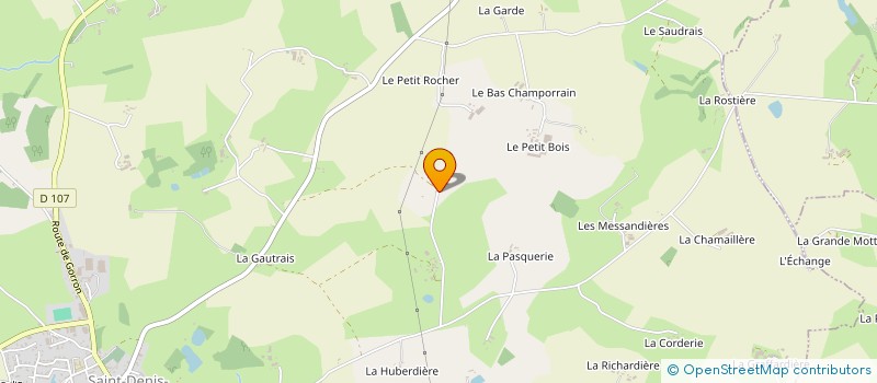 localisation de l'entreprise MONSIEUR VICTOR POUTEAU  SAINT-DENIS-DE-GASTINES