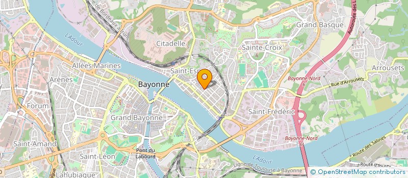 localisation de l'entreprise MONSIEUR VICTOR PROUTEAU  BAYONNE