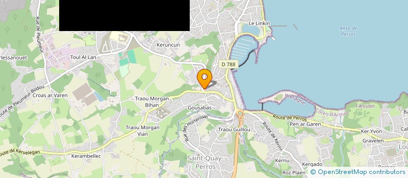 localisation de l'entreprise MONSIEUR VICTOR PRUD'HOMME  PERROS-GUIREC