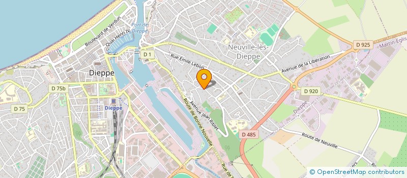 localisation de l'entreprise MONSIEUR VICTOR RATAJCZAK  DIEPPE