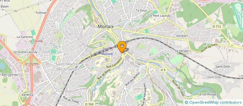 localisation de l'entreprise MONSIEUR VICTOR RENARD à MORLAIX