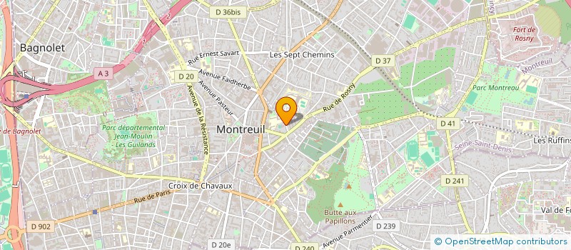 localisation de l'entreprise MONSIEUR VICTOR RENOUX à MONTREUIL
