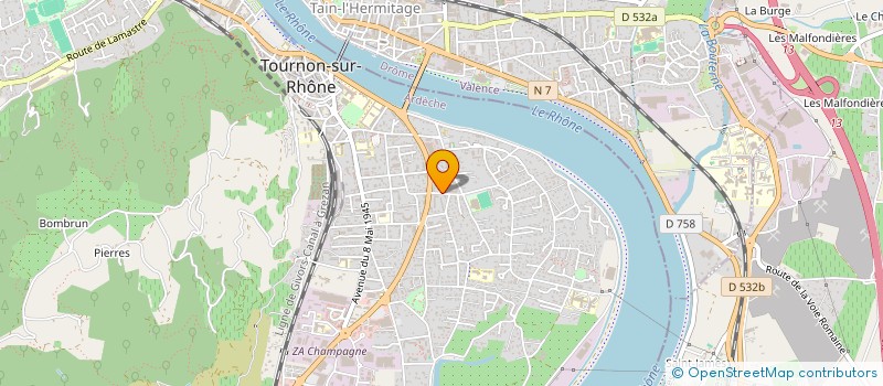 localisation de l'entreprise MONSIEUR VICTOR RENOUX à TOURNON-SUR-RHONE