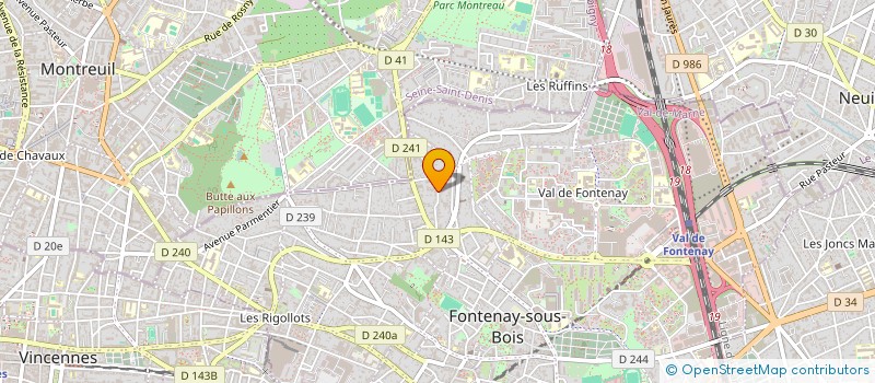 localisation de l'entreprise MONSIEUR VICTOR REVILLON D'APREVAL à FONTENAY-SOUS-BOIS