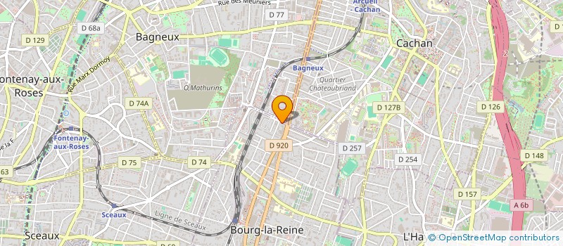 localisation de l'entreprise MONSIEUR VICTOR RIGONNOT à BOURG-LA-REINE