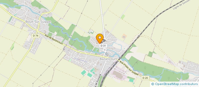 localisation de l'entreprise MONSIEUR VICTOR ROBIN  BAZANCOURT