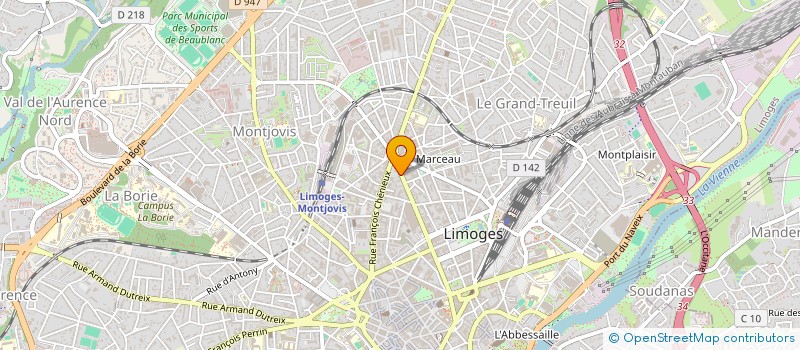 localisation de l'entreprise MONSIEUR VICTOR ROSA à LIMOGES
