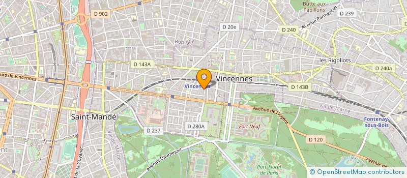localisation de l'entreprise MONSIEUR VICTOR RUSSO à VINCENNES