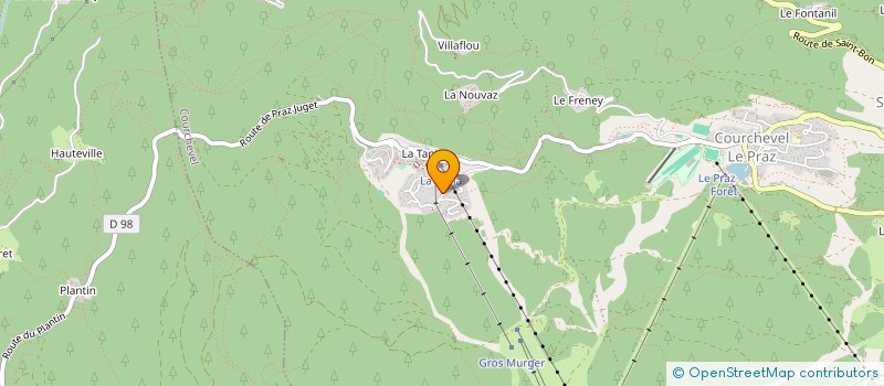 localisation de l'entreprise MONSIEUR VICTOR SAINT-PERE à COURCHEVEL