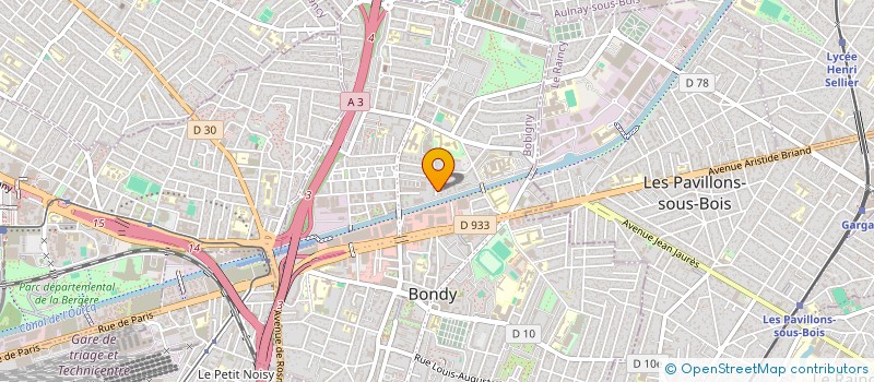 localisation de l'entreprise MONSIEUR VICTOR SANDU  BONDY