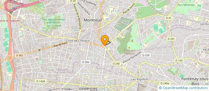 localisation de l'entreprise MONSIEUR VICTOR SANSON à MONTREUIL