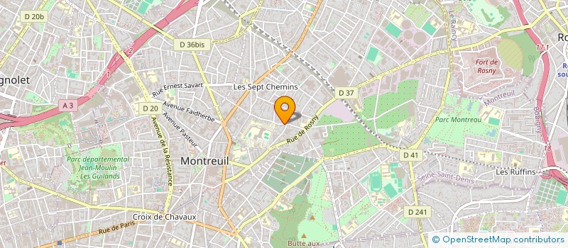 localisation de l'entreprise MONSIEUR VICTOR SARRI à MONTREUIL