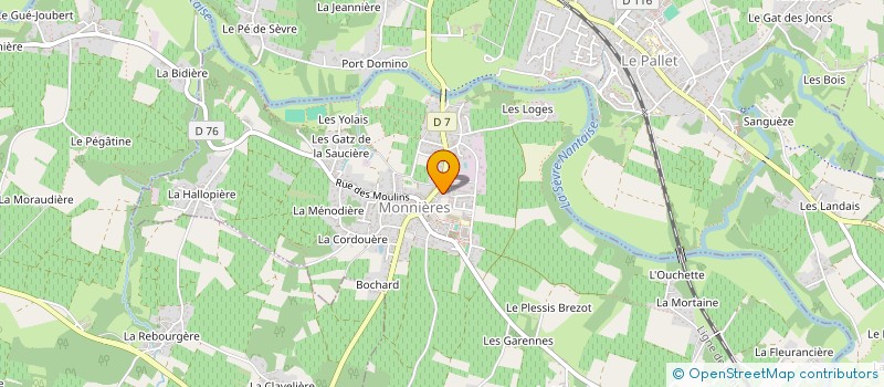 localisation de l'entreprise MONSIEUR VICTOR SAUVAGET  MONNIERES