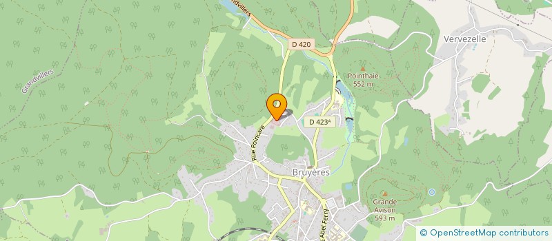 localisation de l'entreprise MONSIEUR VICTOR SCHNEIDER  BRUYERES