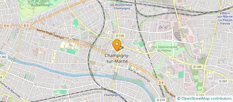 localisation de l'entreprise MONSIEUR VICTOR SHAO à CHAMPIGNY-SUR-MARNE