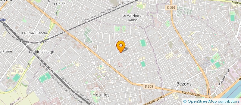 localisation de l'entreprise MONSIEUR VICTOR SIMONNET  HOUILLES