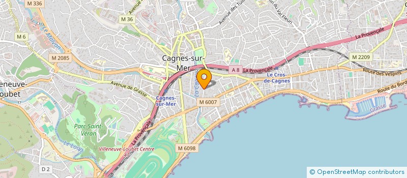 localisation de l'entreprise MONSIEUR VICTOR SUISSA à CAGNES-SUR-MER
