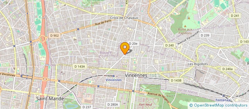 localisation de l'entreprise MONSIEUR VICTOR SYOCHINDA à VINCENNES