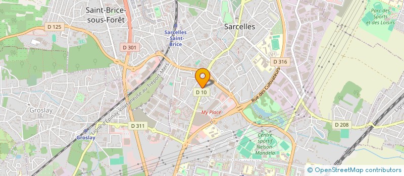 localisation de l'entreprise MONSIEUR VICTOR TAPES à SARCELLES