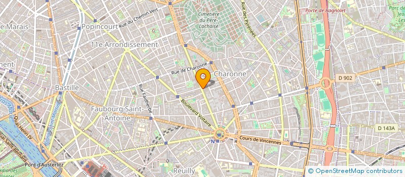 localisation de l'entreprise MONSIEUR VICTOR THEBAULT  PARIS