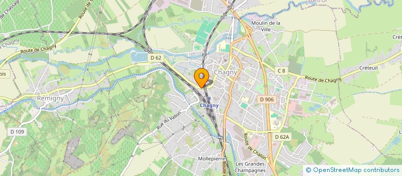 localisation de l'entreprise MONSIEUR VICTOR THURLING  CHAGNY