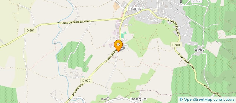 localisation de l'entreprise MONSIEUR VICTOR TISSEUR  SAINT-PRIVAT-DE-CHAMPCLOS