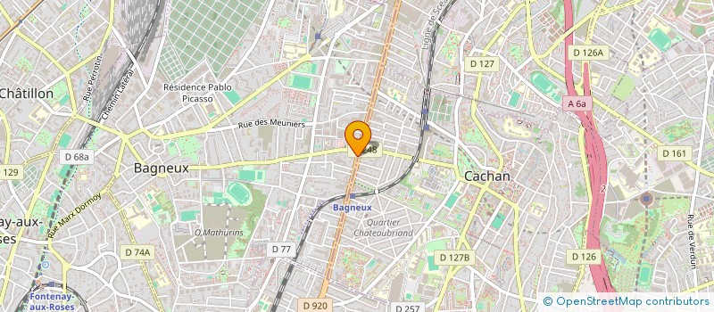 localisation de l'entreprise MONSIEUR VICTOR TULAN  BAGNEUX