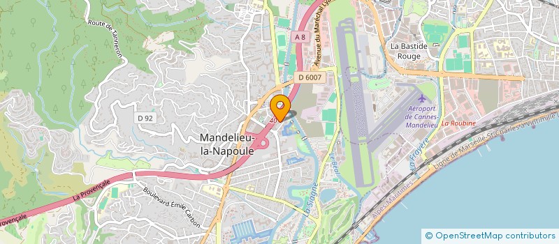 localisation de l'entreprise MONSIEUR VICTOR TURCAN  MANDELIEU-LA-NAPOULE