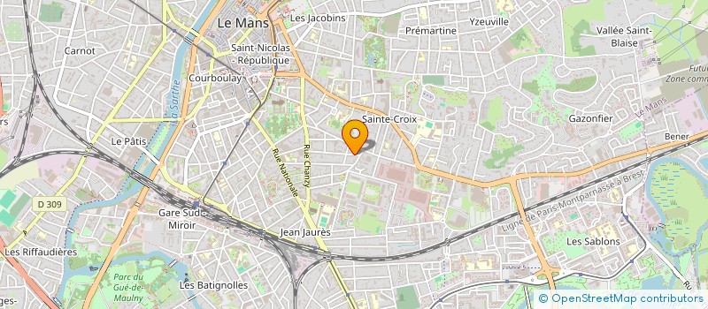 localisation de l'entreprise MONSIEUR VICTOR VANDEVELDE  LE MANS