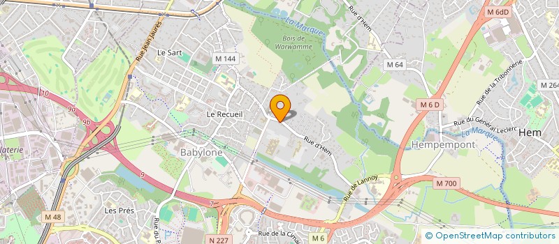 localisation de l'entreprise MONSIEUR VICTOR VANGHELUWE à VILLENEUVE-D'ASCQ