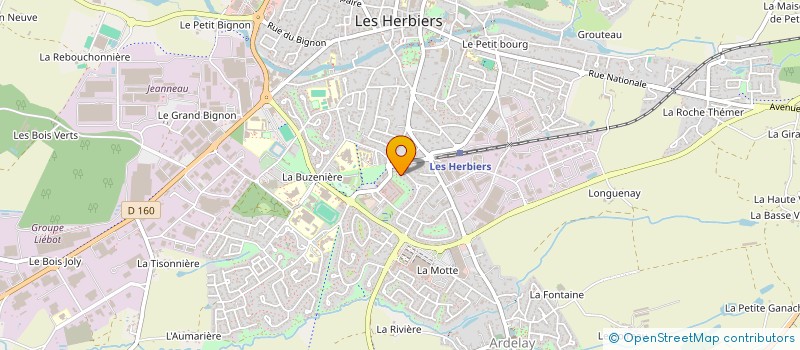 localisation de l'entreprise MONSIEUR VICTOR VASSEUR  LES HERBIERS