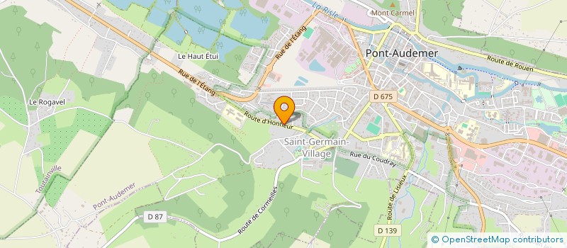 localisation de l'entreprise MONSIEUR VICTOR VAUQUELIN  PONT-AUDEMER