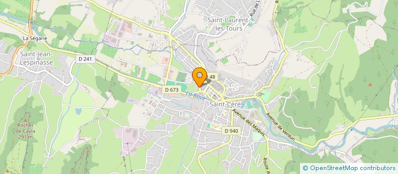 localisation de l'entreprise MONSIEUR VICTOR VENULETH  SAINT-CERE