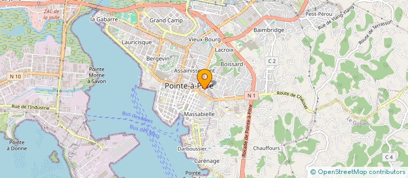 localisation de l'entreprise MONSIEUR VICTOR VERGEROLLE à POINTE A PITRE