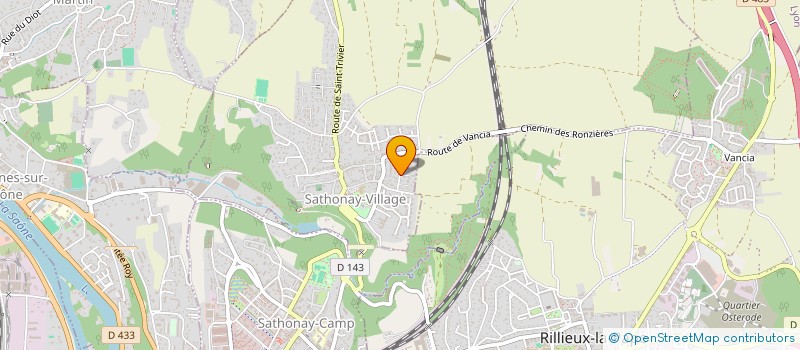 localisation de l'entreprise MONSIEUR VICTOR VESLOT  SATHONAY-VILLAGE