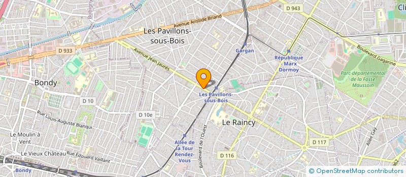 localisation de l'entreprise MONSIEUR VICTOR VICENTE  LES PAVILLONS-SOUS-BOIS