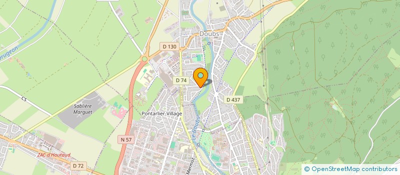 localisation de l'entreprise MONSIEUR VICTOR VUILLAUME  DOUBS