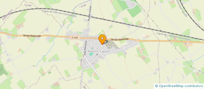 localisation de l'entreprise MONSIEUR VICTOR WALLART  WALLON-CAPPEL
