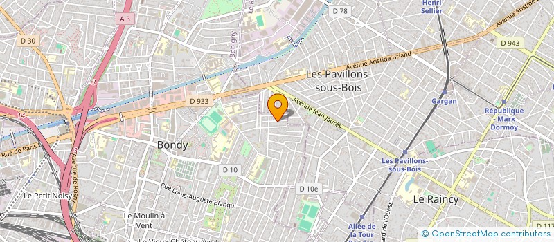 localisation de l'entreprise MONSIEUR VICTOR YOURI à BONDY