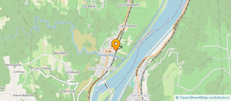 localisation de l'entreprise MONSIEUR VICTOR ZGHEREA  ARRAS-SUR-RHONE