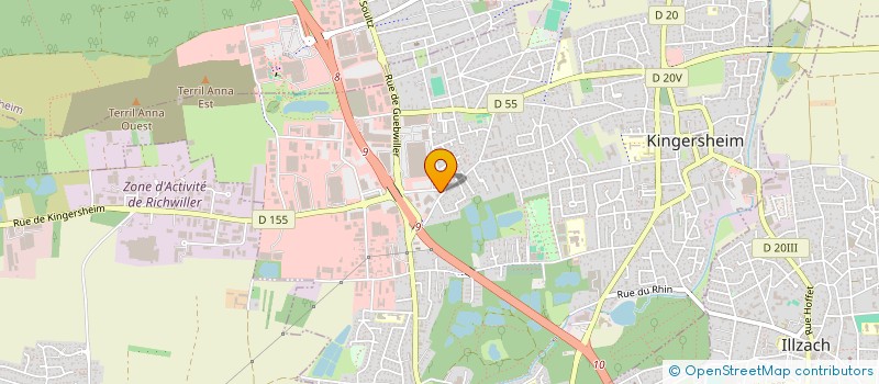 localisation de l'entreprise MONSIEUR VICTORIEN BERGER  KINGERSHEIM