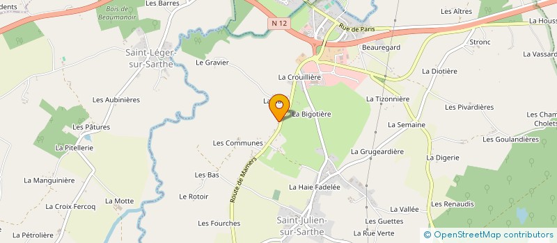 localisation de l'entreprise MONSIEUR VICTORIEN BLONDEAU à SAINT-JULIEN-SUR-SARTHE