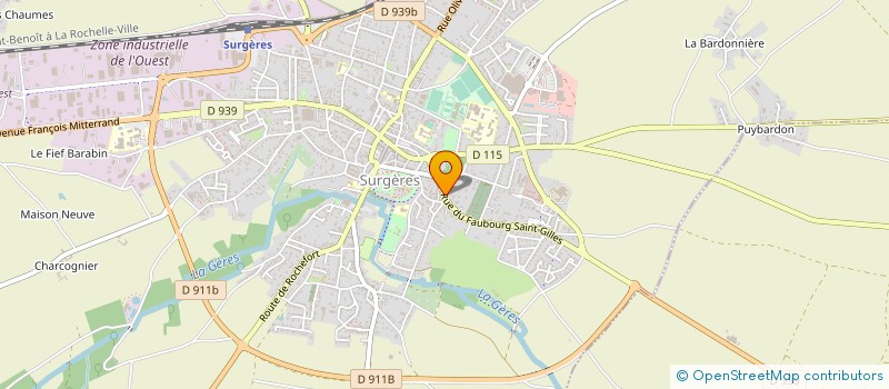 localisation de l'entreprise MONSIEUR VICTORIEN CALIGE  SURGERES