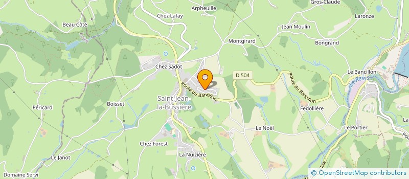 localisation de l'entreprise MONSIEUR VICTORIEN DEMAY  SAINT-JEAN-LA-BUSSIERE